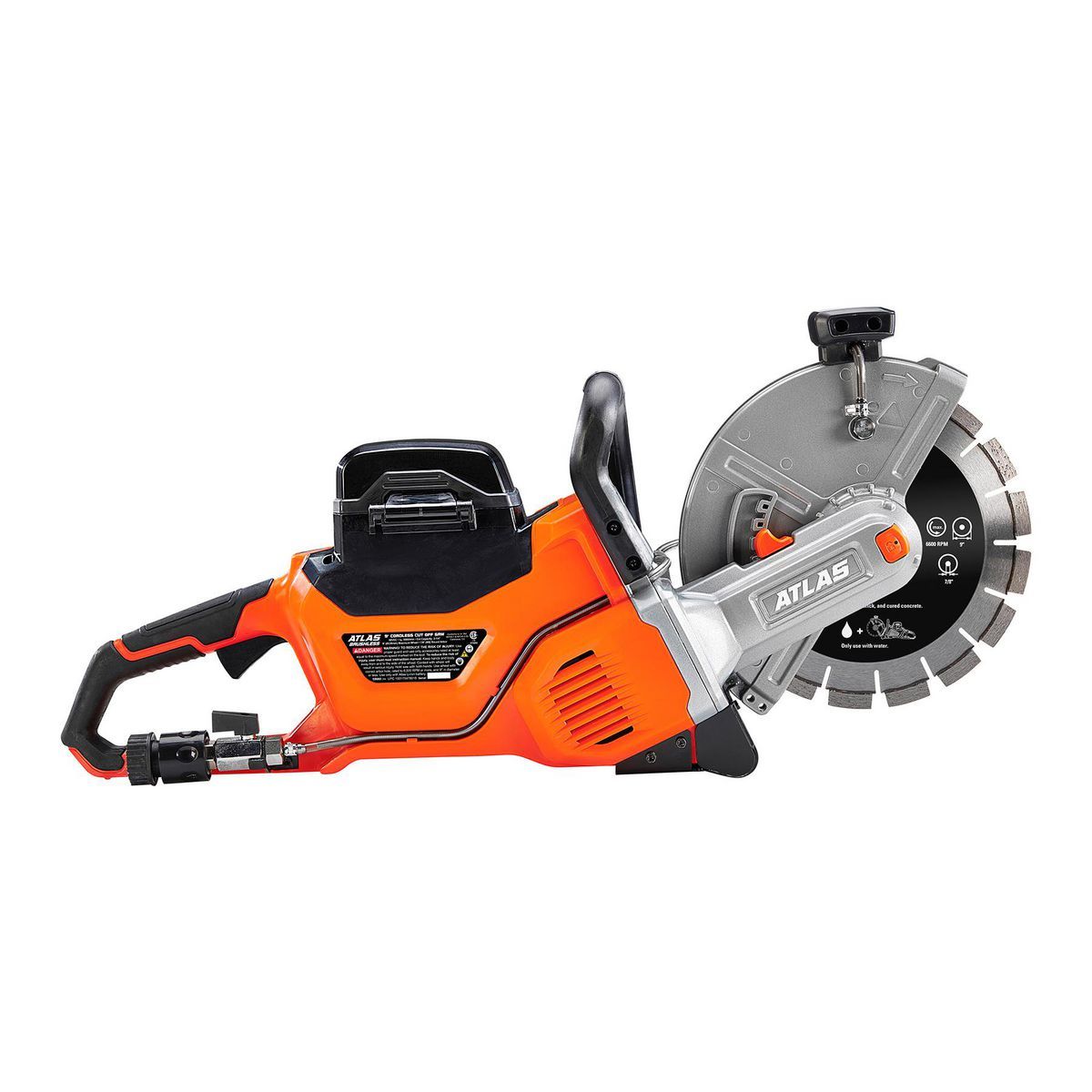 80V Brushless Cordless 9 in. Concrete Cut-Off Saw Kit with 4 Ah Battery and Rapid Charger X40724