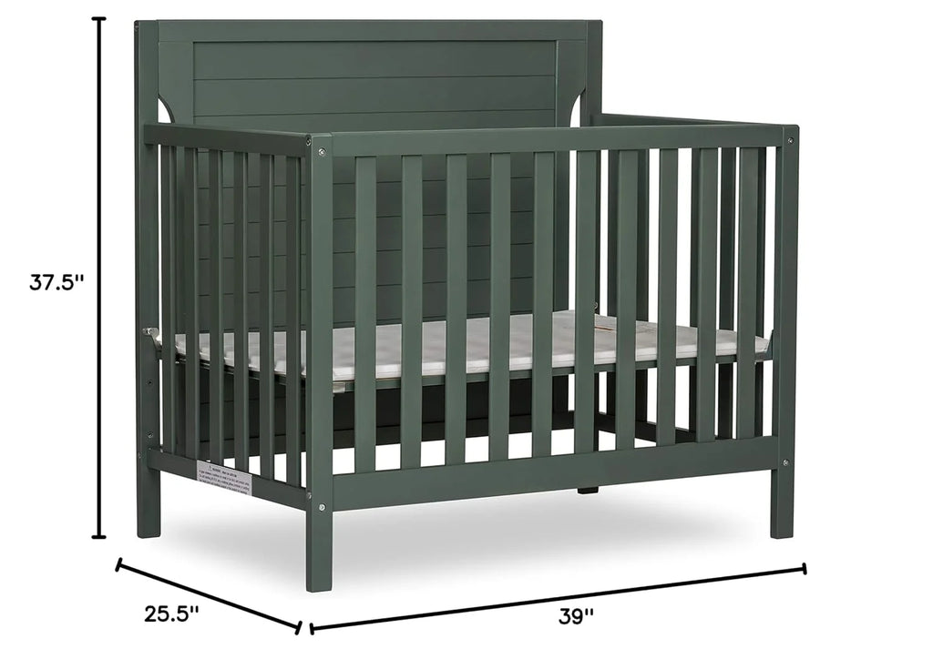 4 in 1 Convertible Mini Portable Crib with 3 Mattress Height Settings Z5620