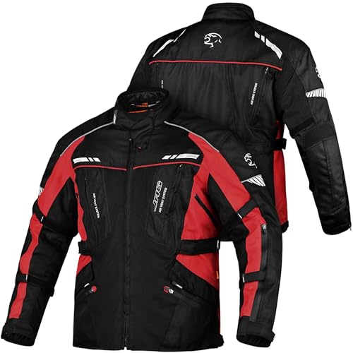 Water Resistant Motorcycle Jacket with Cordura Fabric & CE Armor U956