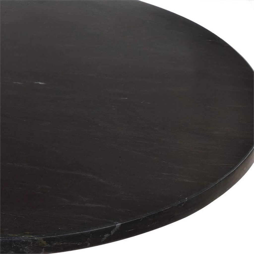 Black Marble Top Accent Table W76306