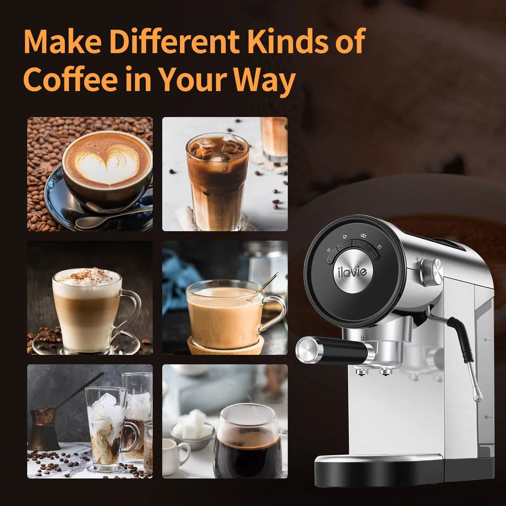 20 Bar Espresso Machine with Milk Frother A853