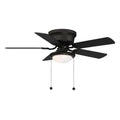 Matte Black LED Ceiling Fan with Light Kit Y697