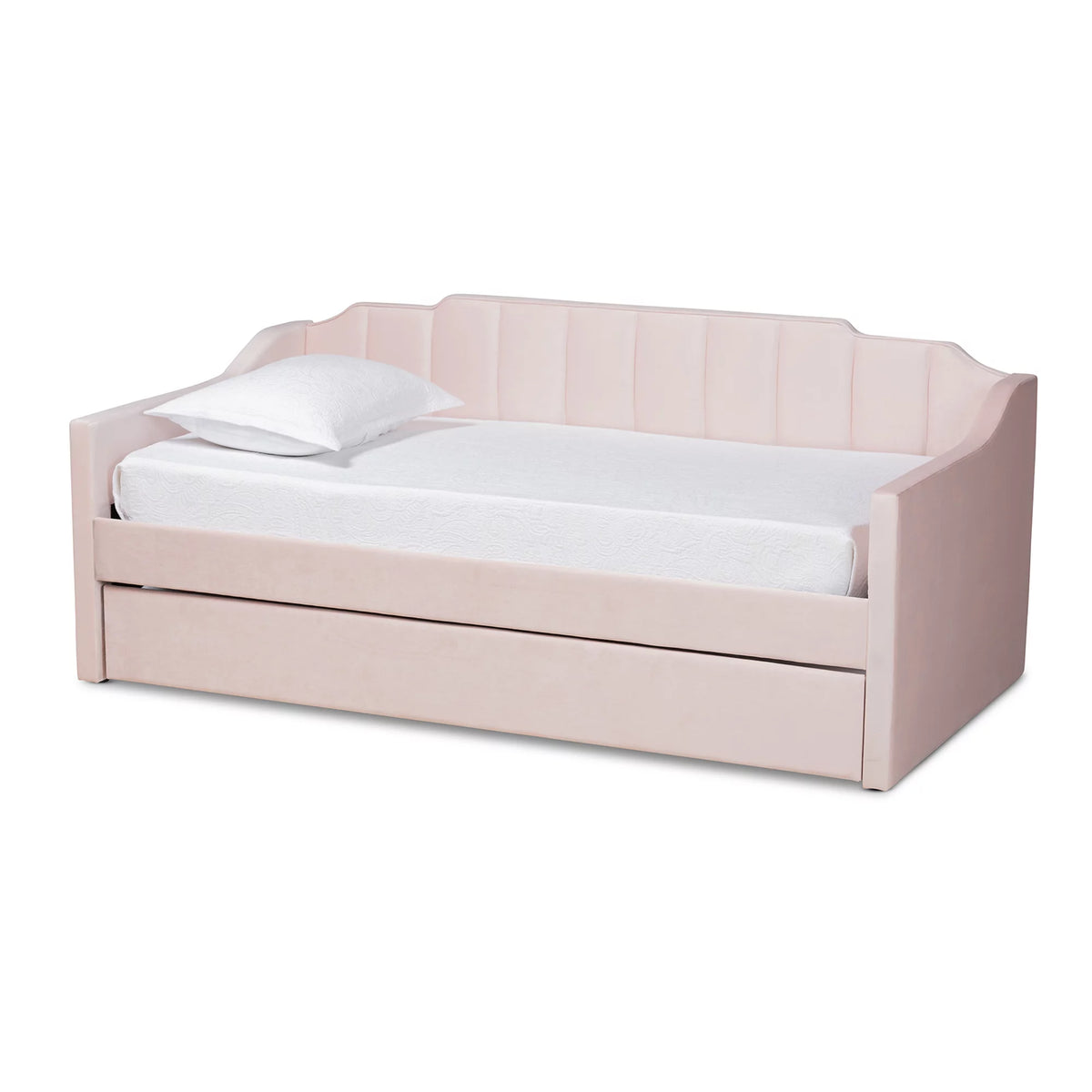 Pink Twin Daybed with Trundle W44219