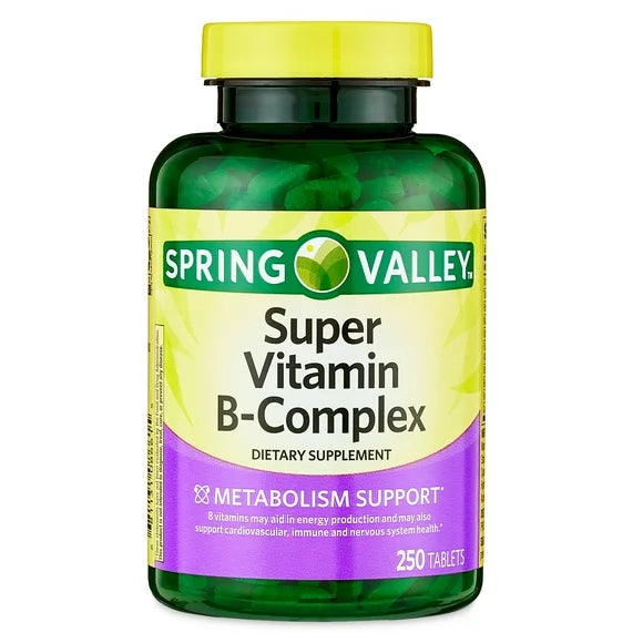 Vitamin B-Complex Dietary Supplement Tablets, 250 Count F138979
