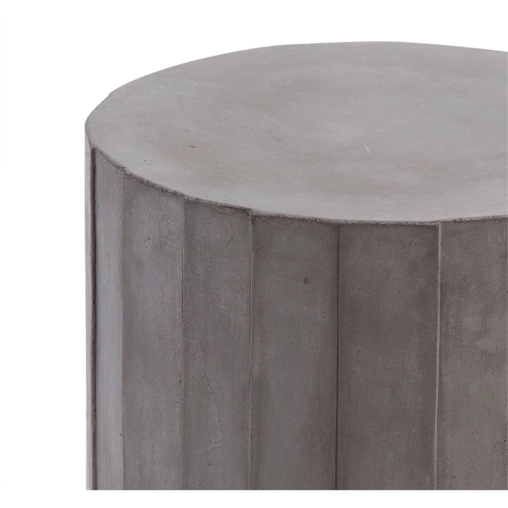Gray Concrete Stone Accent Table O41354