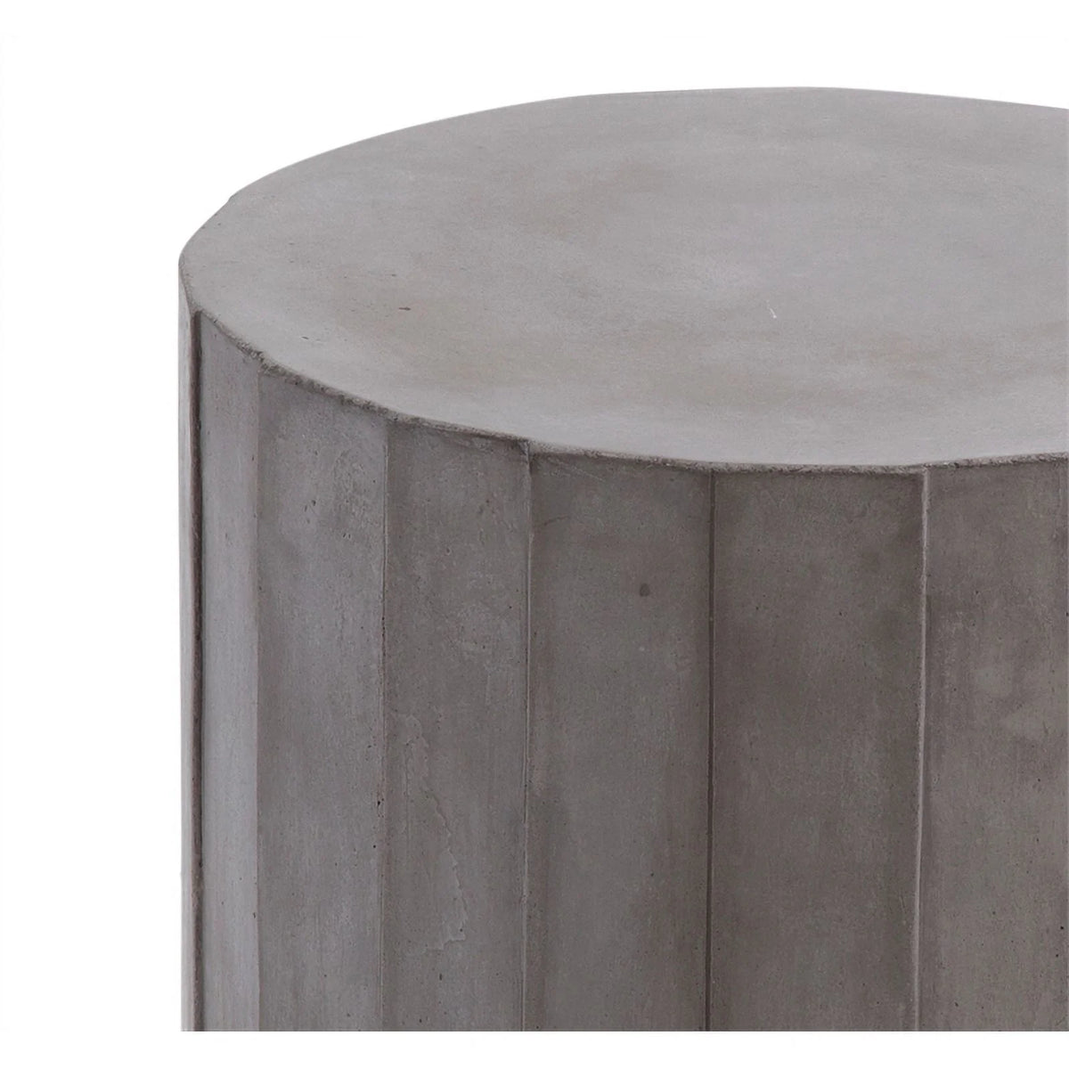 Gray Concrete Stone Accent Table O41354