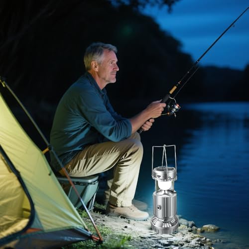Portable Solar Camping Lantern with Fan A57638