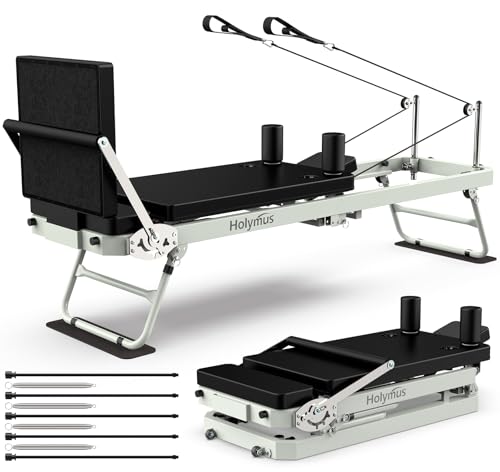 75" Foldable Pilates Reformer Machine with Jump Board M37477