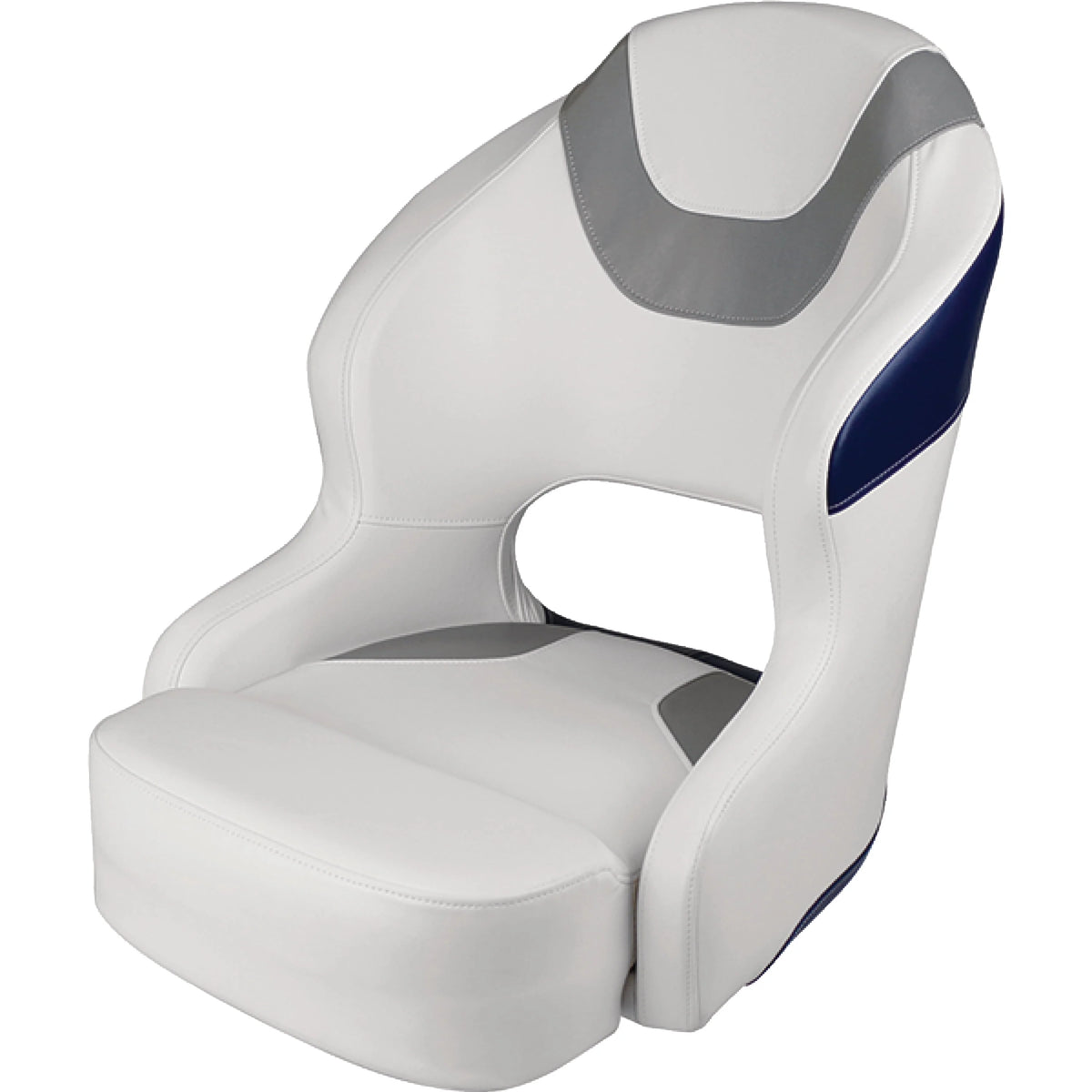 White Grey Navy Bucket Seat Y251732
