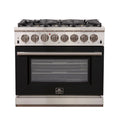 36 Inch Black Dual Fuel Range G9847