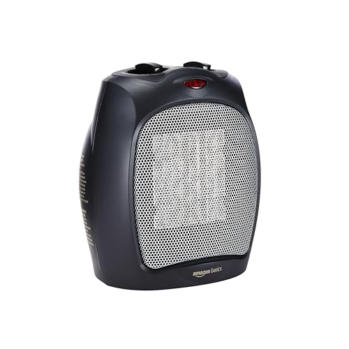 Ceramic Space Heater Portable 1500W Black I859