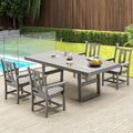 5 Piece HDPE Patio Dining Set with 4 Armchairs G3270