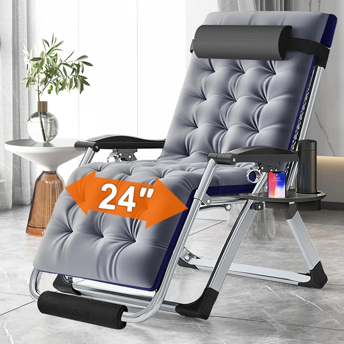 Oversized Zero Gravity Chairs Set of 2 K65125