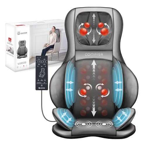 Heated Shiatsu Neck Back Massager Chair Pad W3100