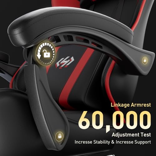 Ergonomic Gaming Chair with Footrest and Headrest G27487