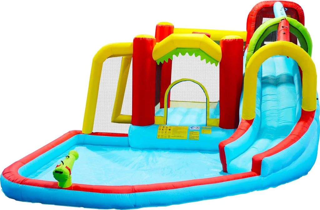 7 in1 Inflatable Water Slide Bouncing House with Splash Pool K774311
