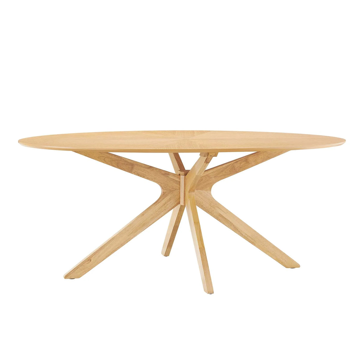 Oak Oval Wood Dining Table V710