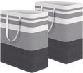 2-Pack 75L Collapsible Waterproof Laundry Hamper with Handles X995820