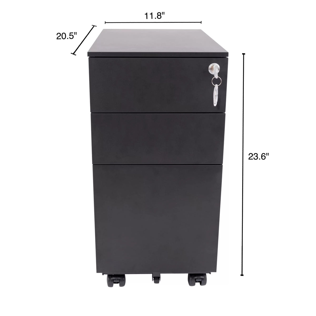 3 Drawer Lockable Rolling File Cabinet L331819