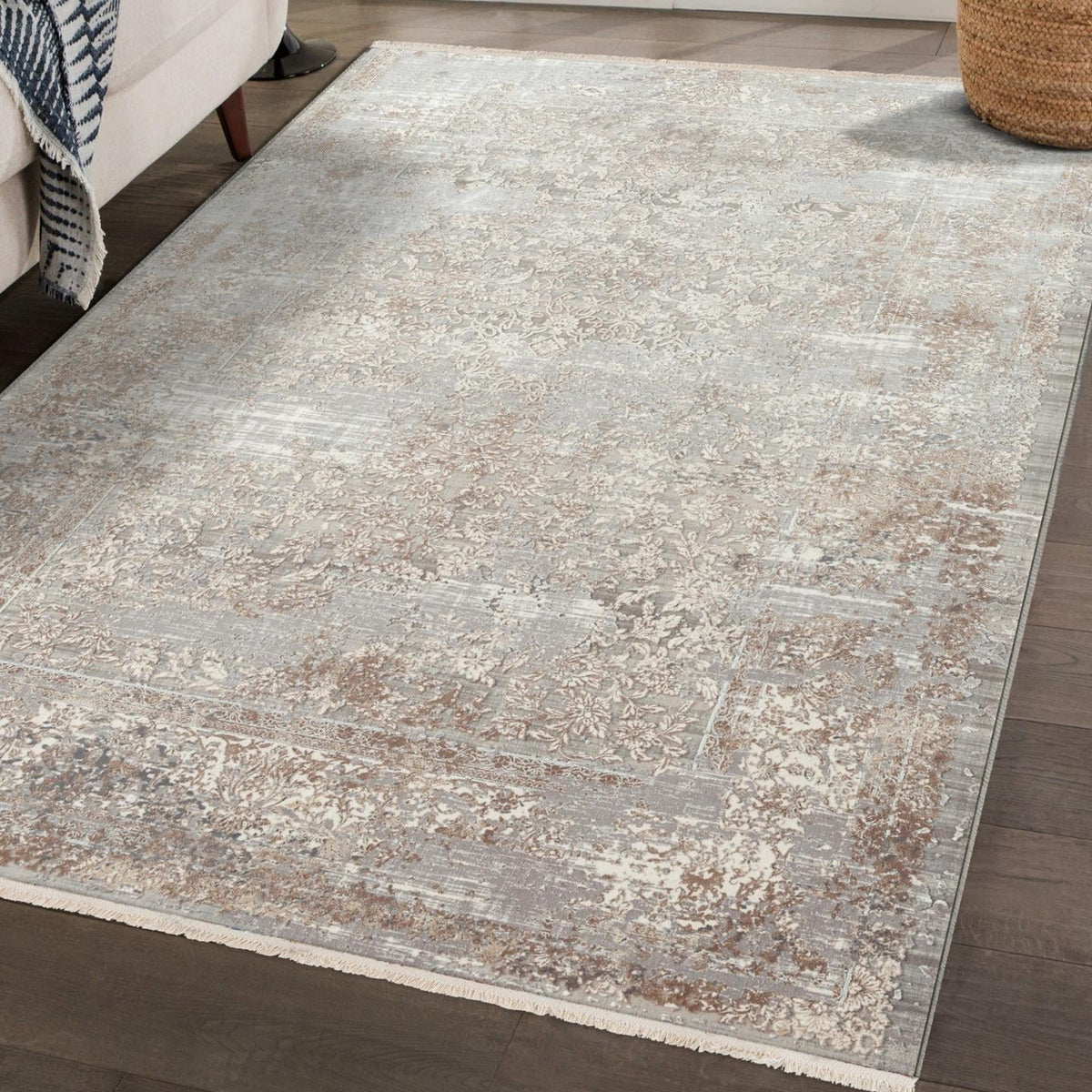 Beige 9x12 Area Rug H1214