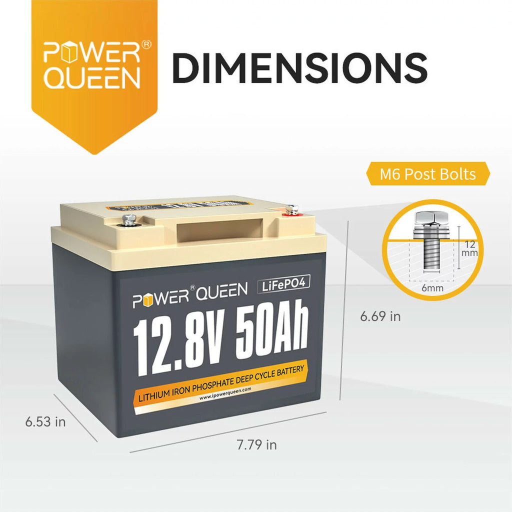 12V 50Ah LiFePO4 Lithium Battery X736