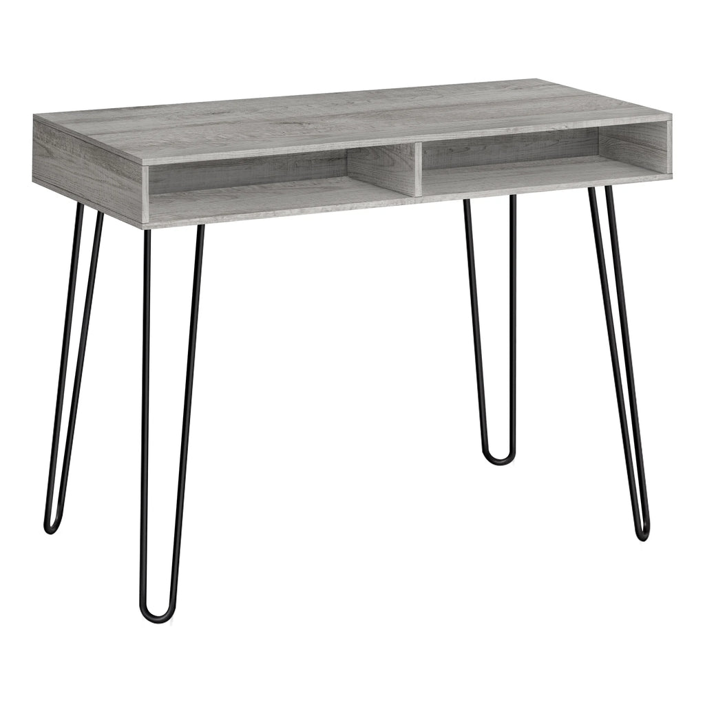 Grey Laminate Computer Desk with Storage Drawers G174945