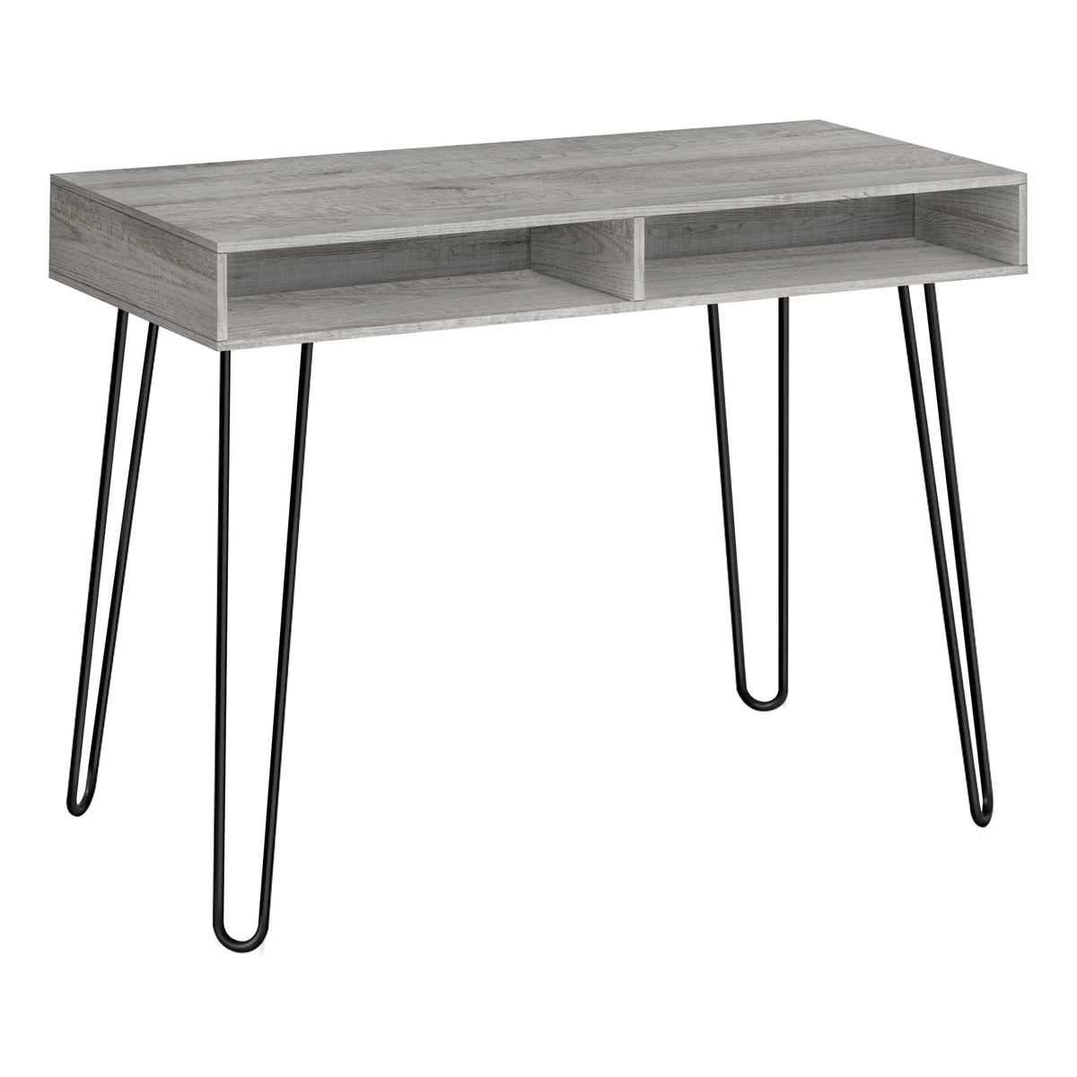 Grey Laminate Computer Desk with Storage Drawers G174945