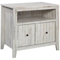 White Engineered Wood Lateral File Cabinet U107