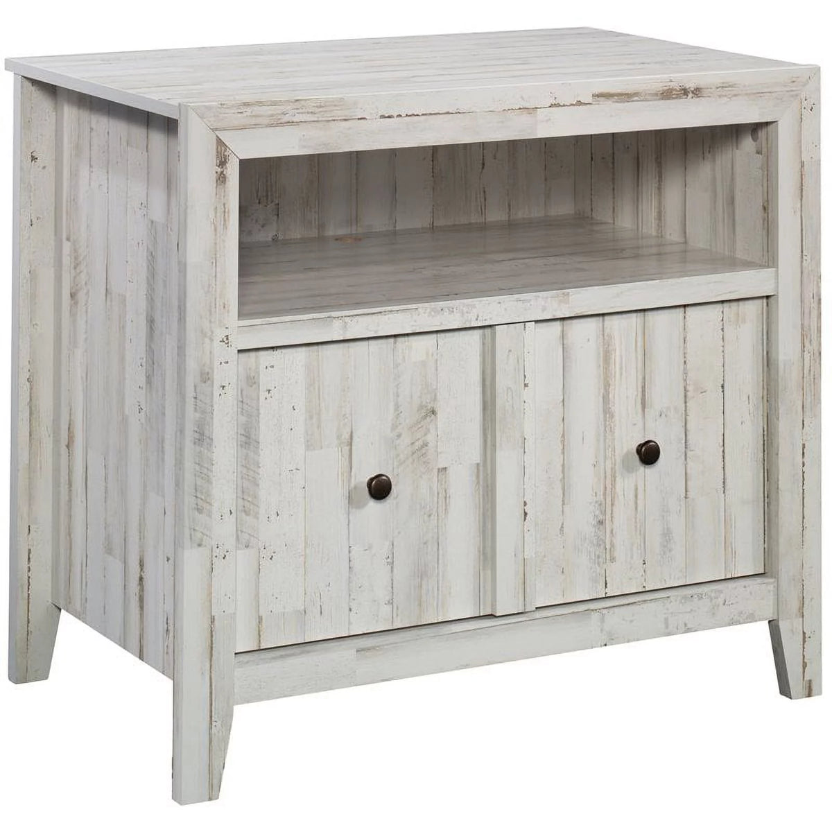 White Engineered Wood Lateral File Cabinet U107