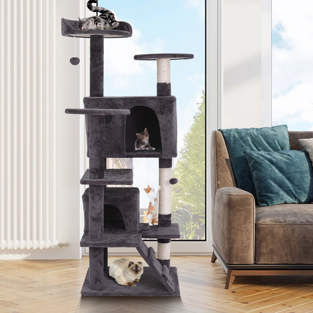 Dark Gray Cat Tree Tower G80057