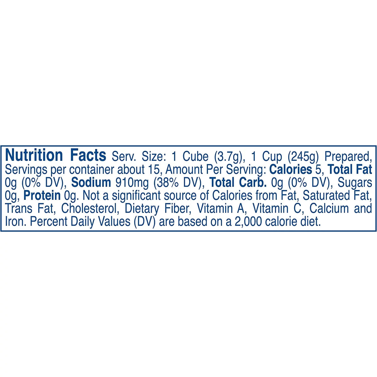 Beef Instant Bouillon Cubes 2 OZ Pack of 12 A3638