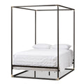 Black Queen Metal Canopy Bed W910