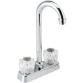 Polished Chrome Double Handle Bar Faucet O608
