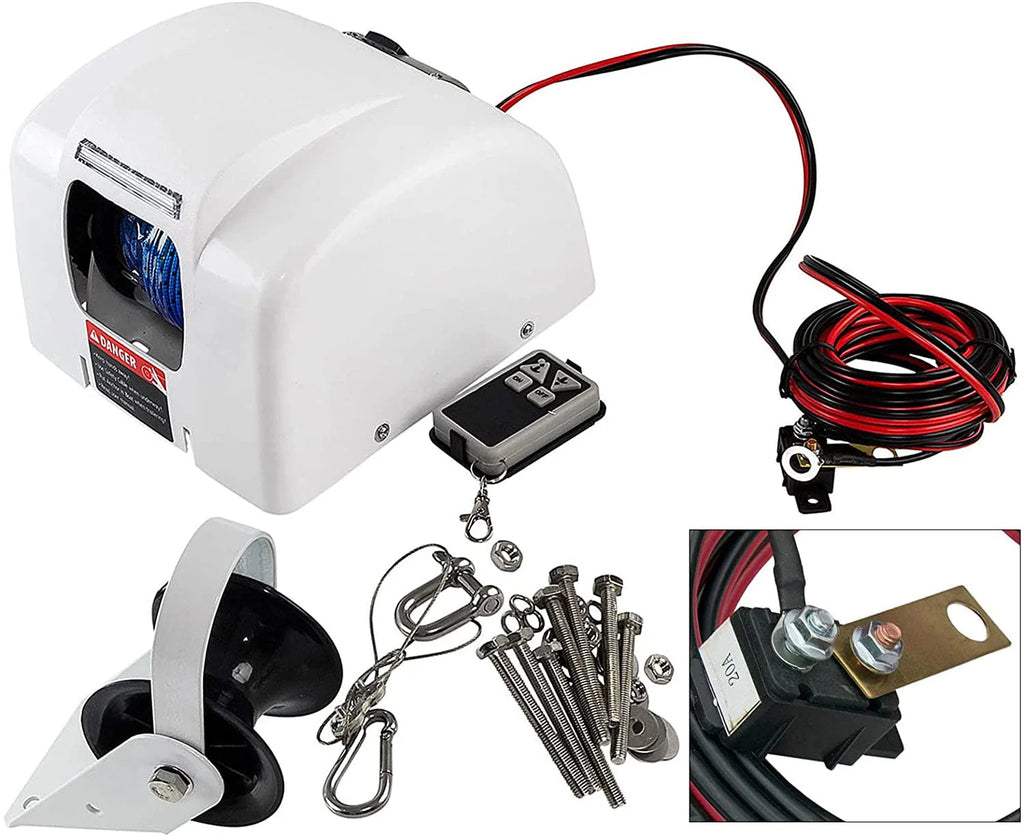 Electric Anchor Winch with Wireless Remote Control 25LBS I576183