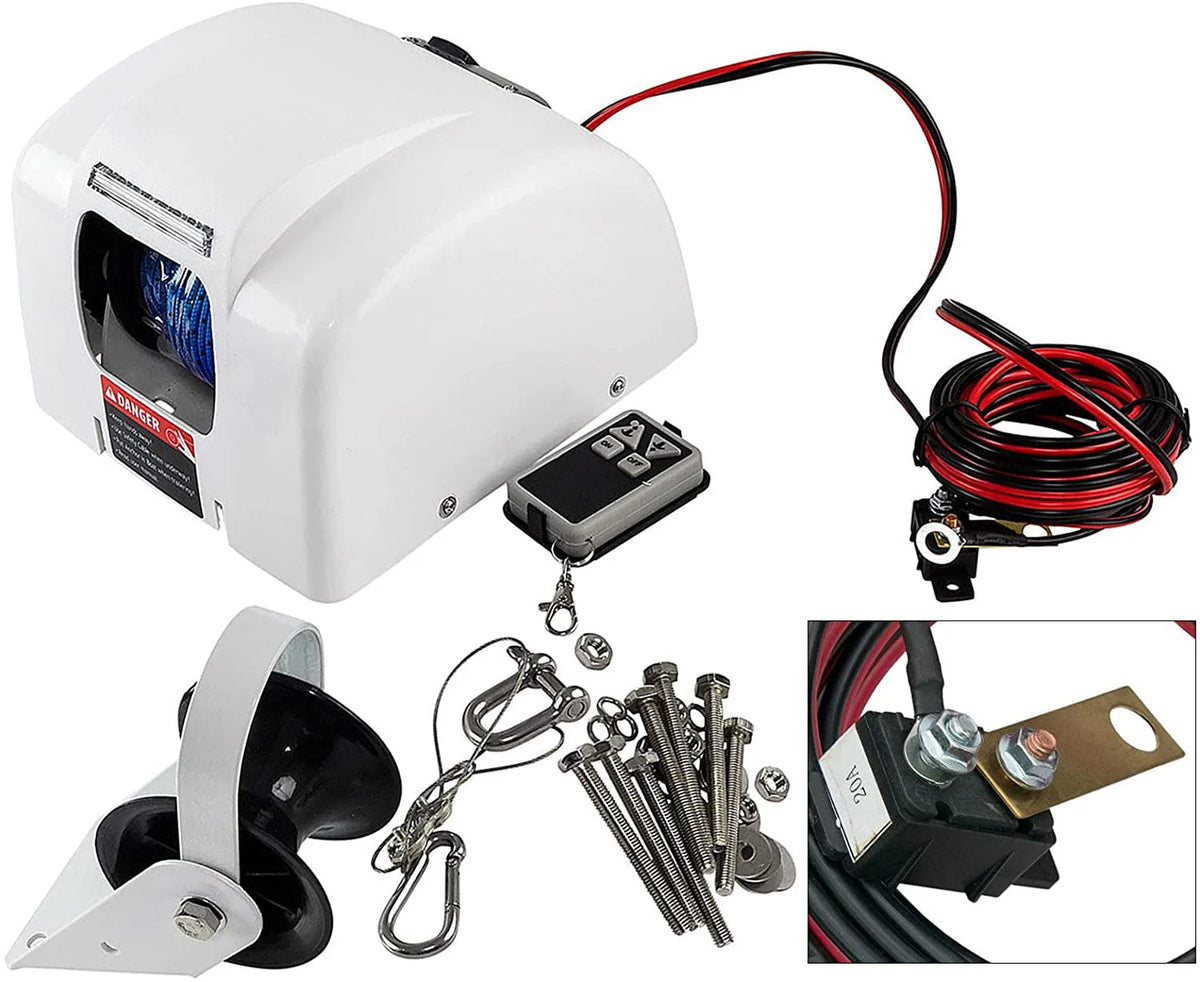Electric Anchor Winch with Wireless Remote Control 25LBS I576183