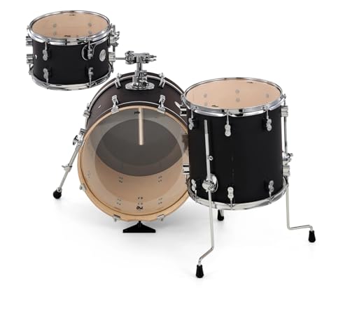 Satin Black 3-Piece Maple Drum Set Y536582