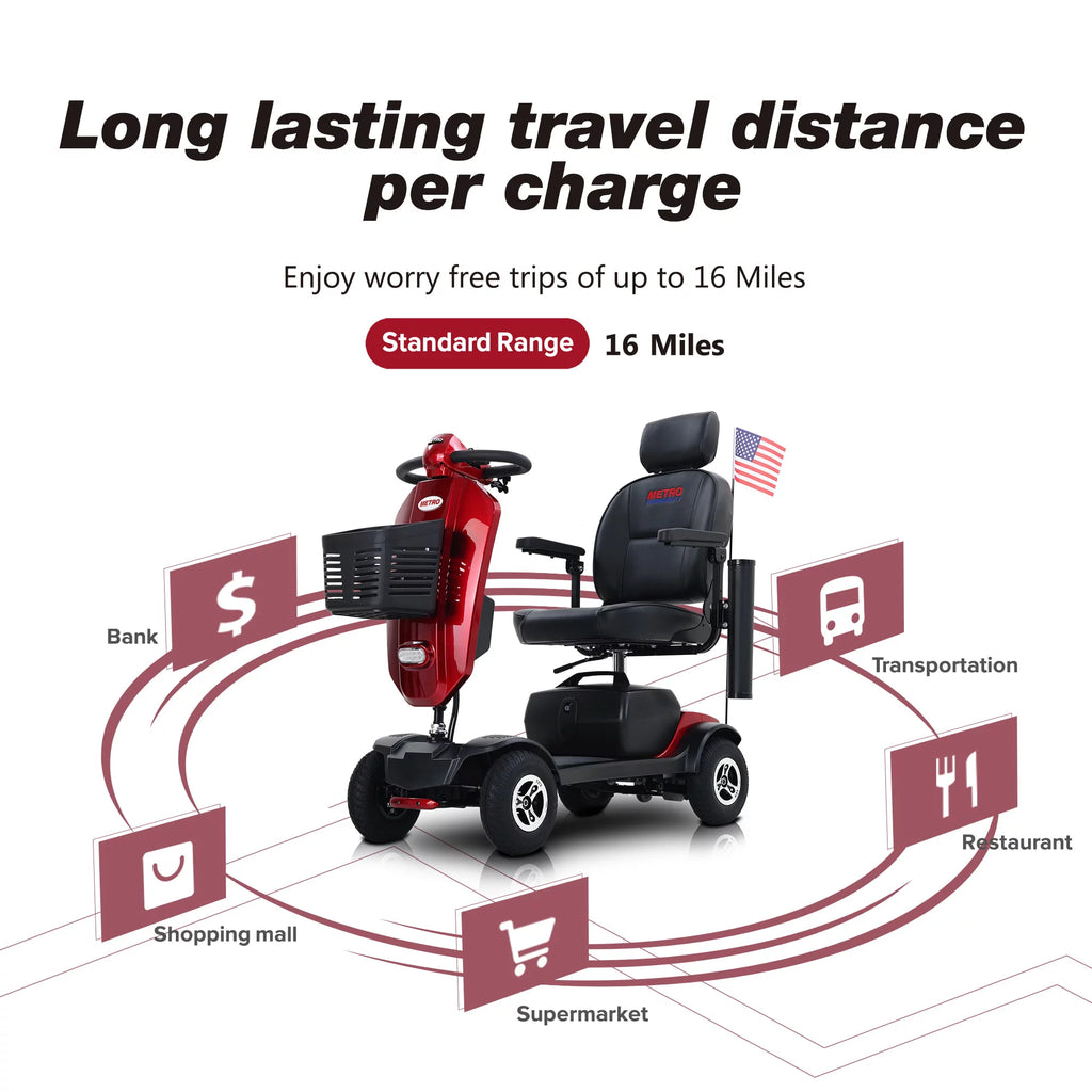 4 Wheels Folding Mobility Scooter H26183