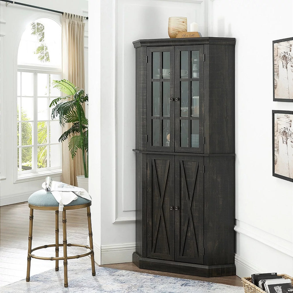 Charcoal Corner Cabinet C194