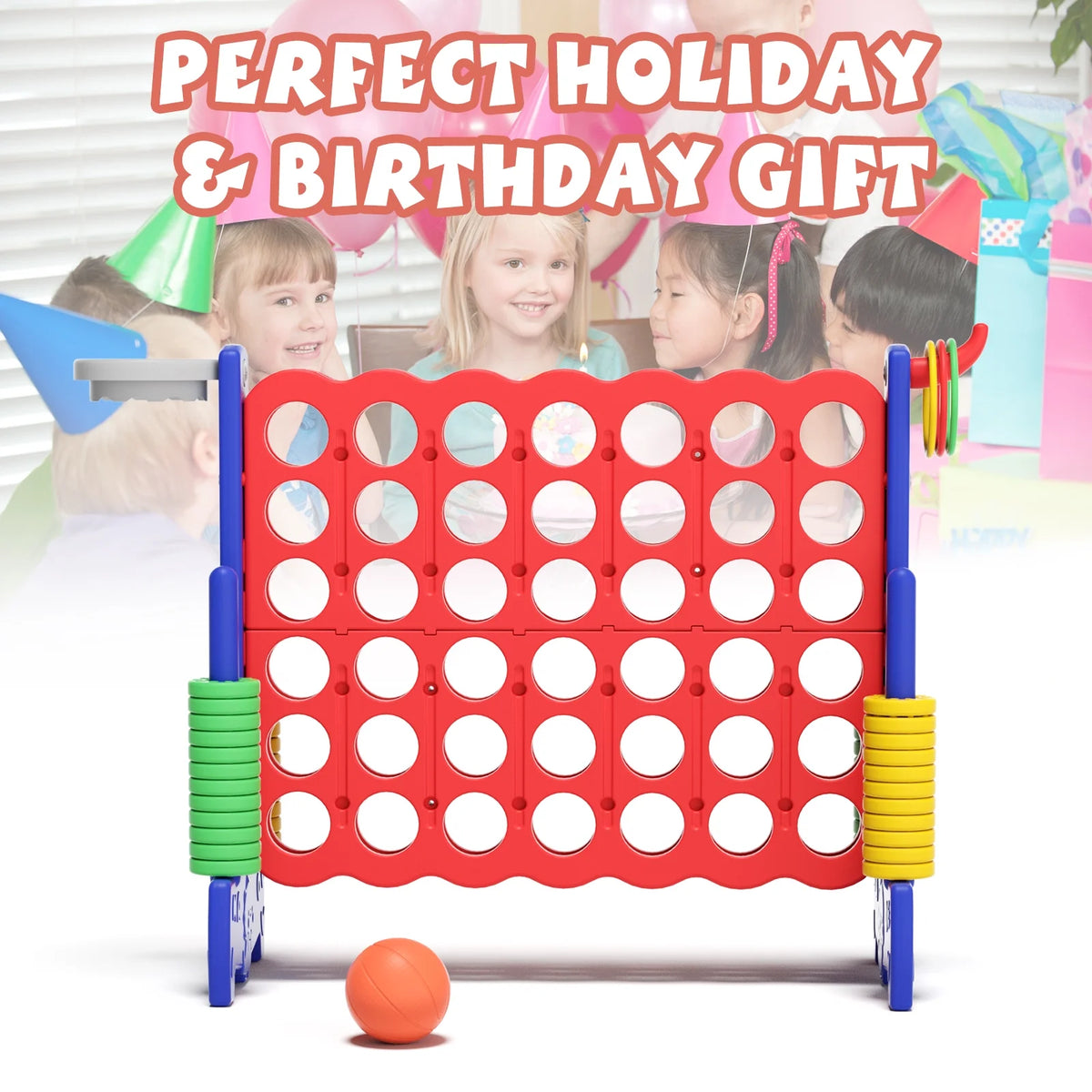 Jumbo 4-to-Score Giant Game Set Blue Red S234435