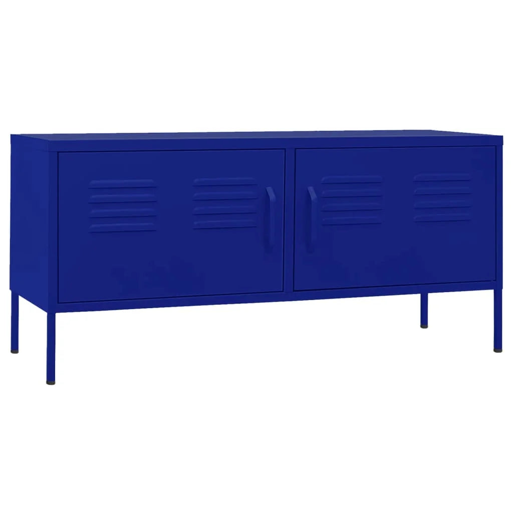 Navy Blue Steel TV Stand R4174