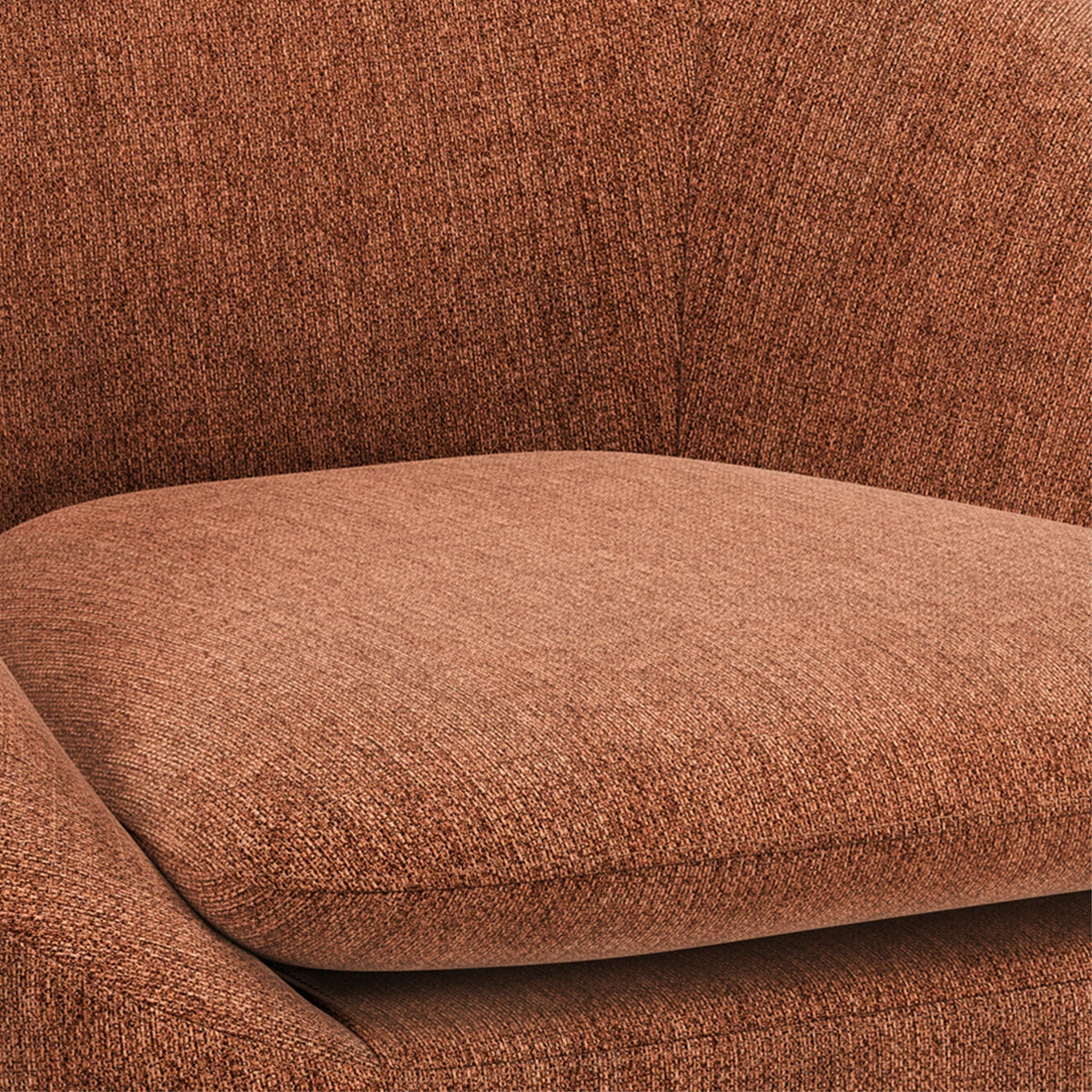 Rust Fabric Accent Chair W627
