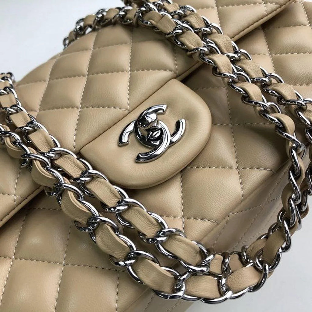 Beige Shoulder and Crossbody Handbag N932