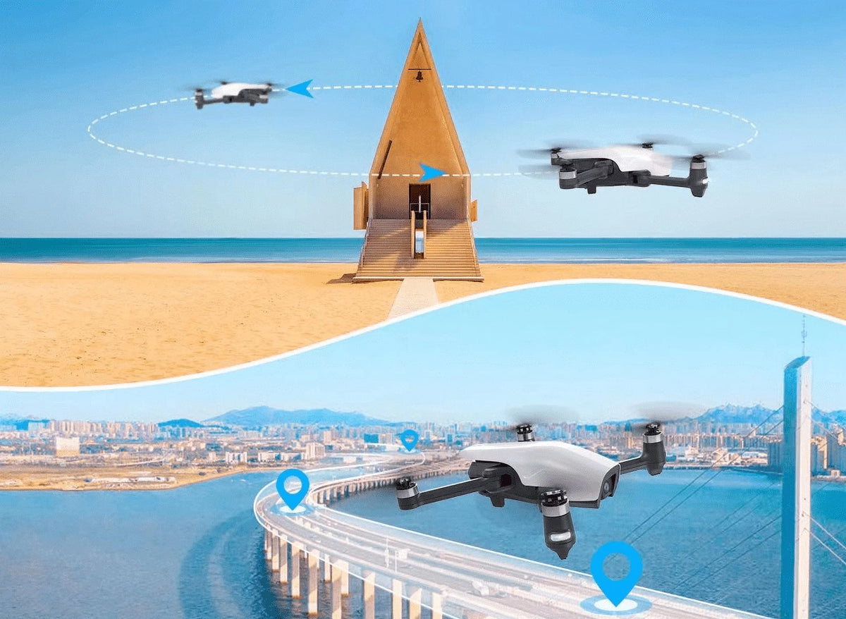 White GPS Drone with 4K Camera M865332