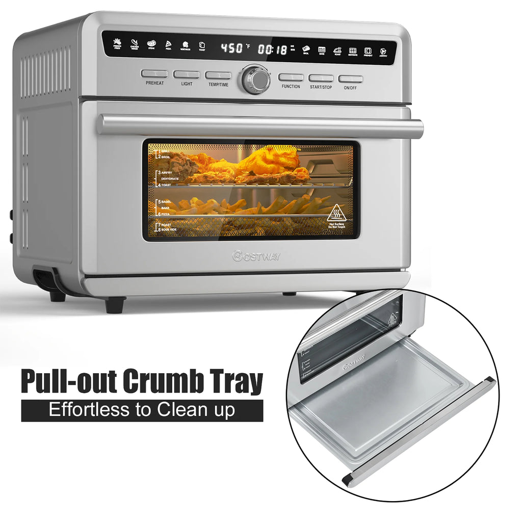 26.4 QT 10-in-1 Air Fryer Toaster Oven 1800W U35704