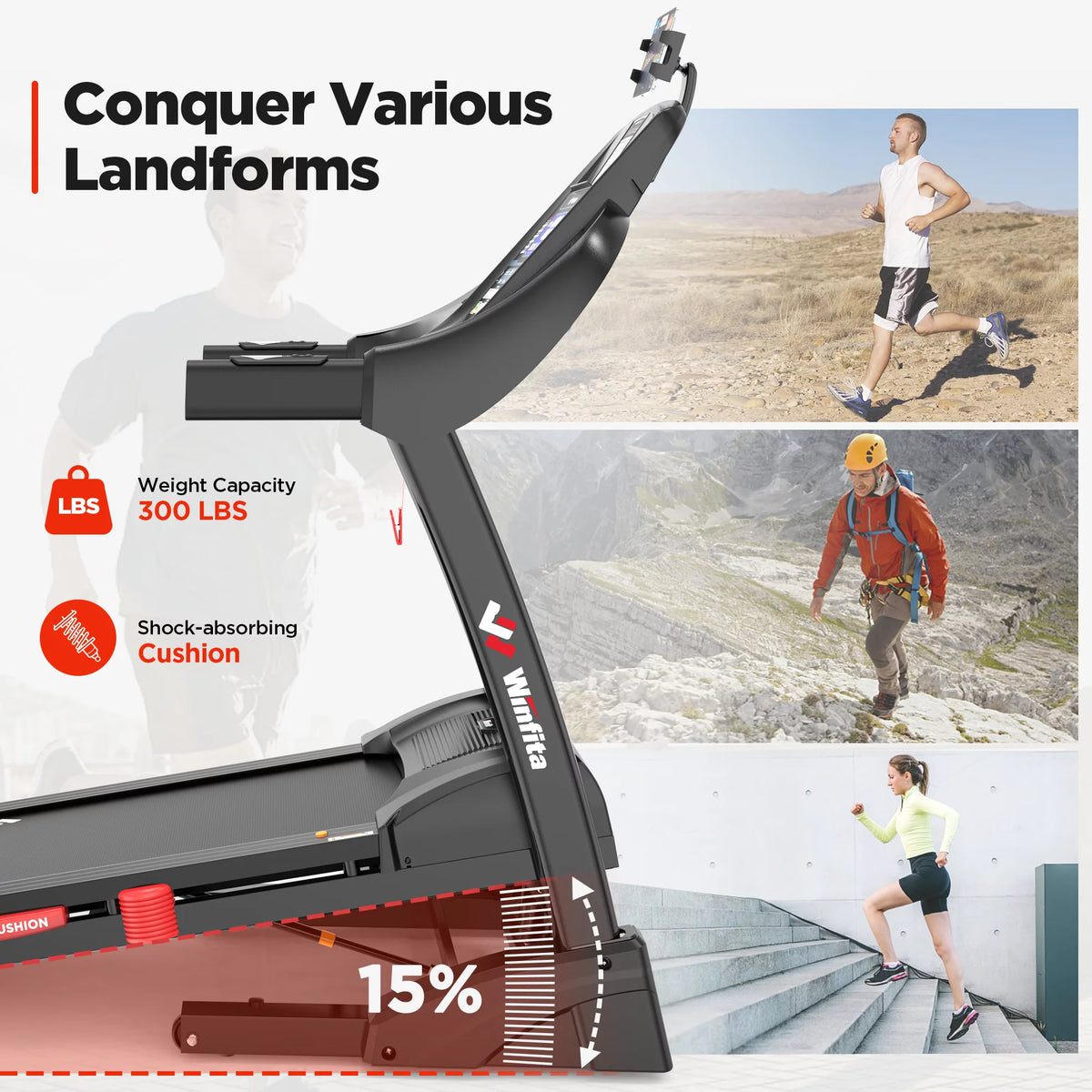4.5 HP Folding Treadmill J503