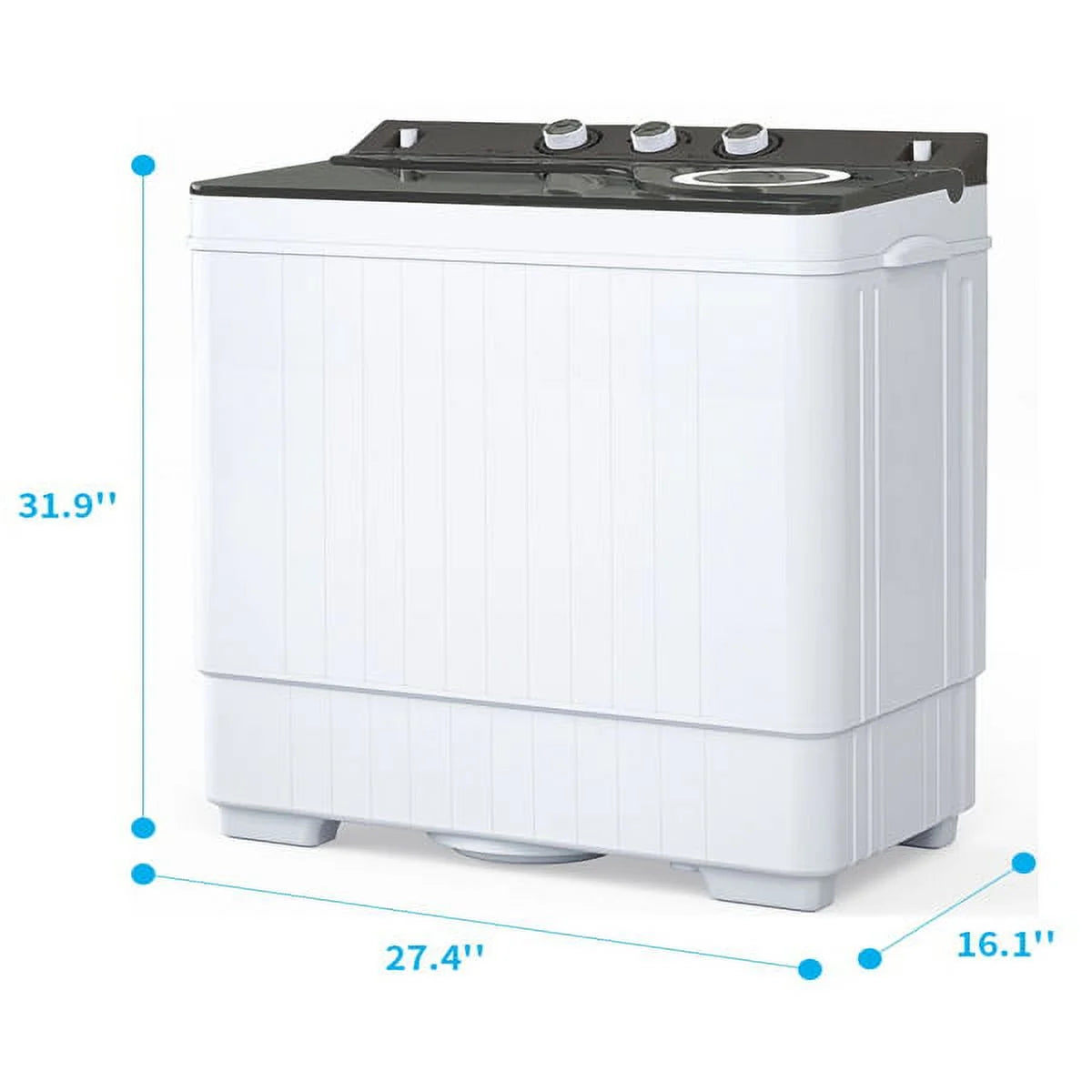 Portable 26lbs Washing Machine with Drain Pump D204208