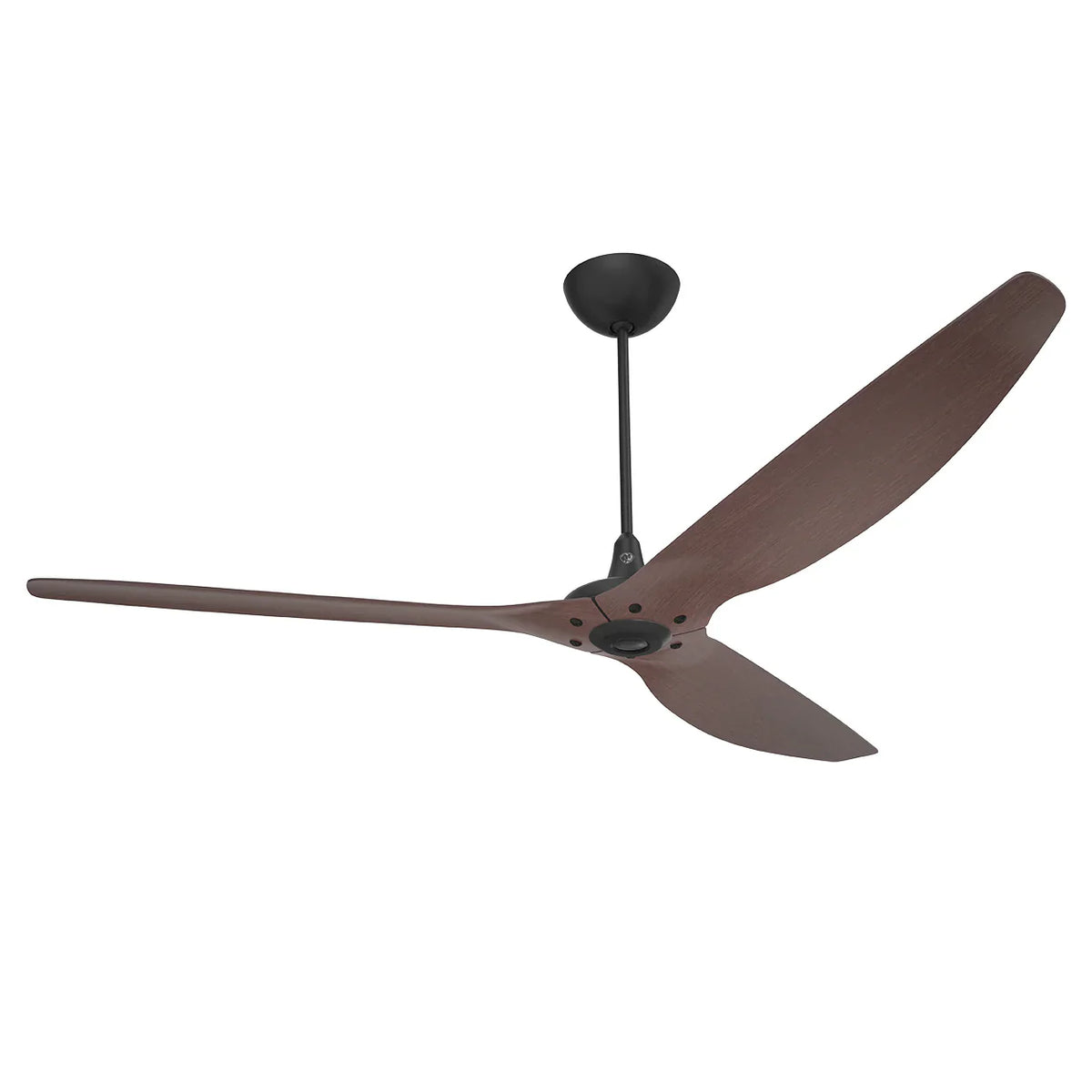 84 Ceiling Fan with Cocoa Bamboo Blades and Black Finish Y83372