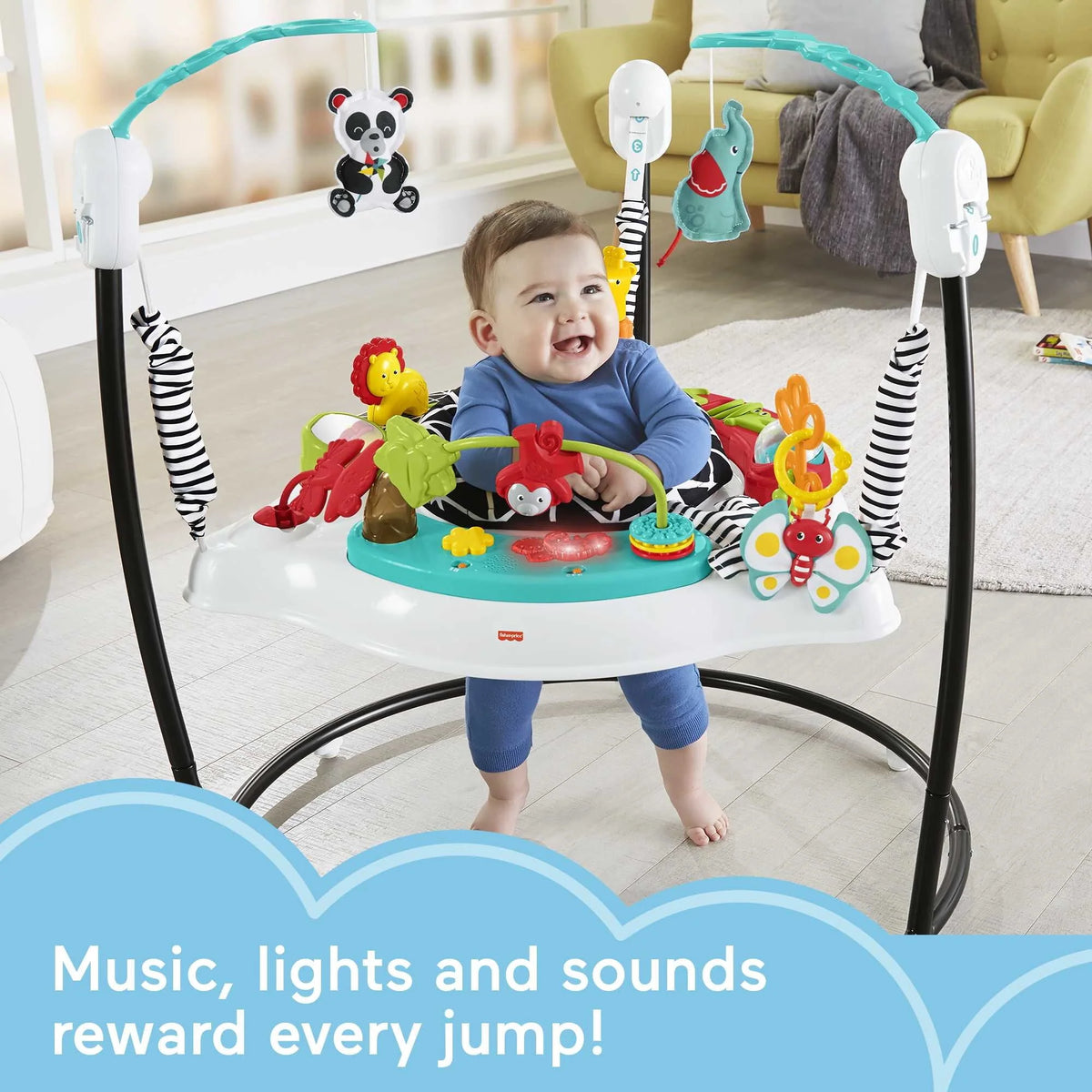 Baby Bouncer Activity Center with Music and Lights T3398