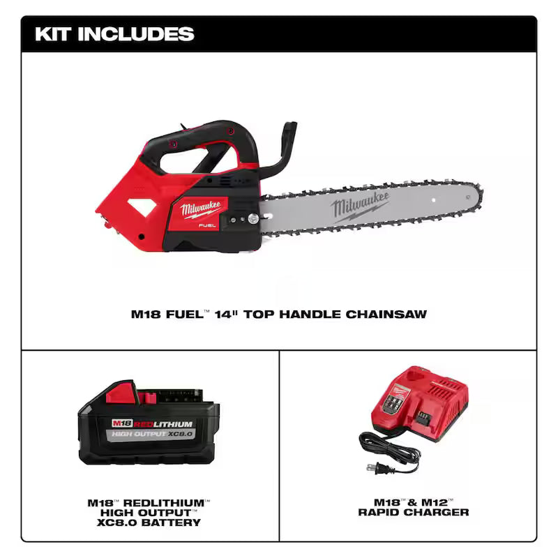 14 in. Cordless Battery Chainsaw Kit with 8.0 Ah Battery & Rapid Charger K31986