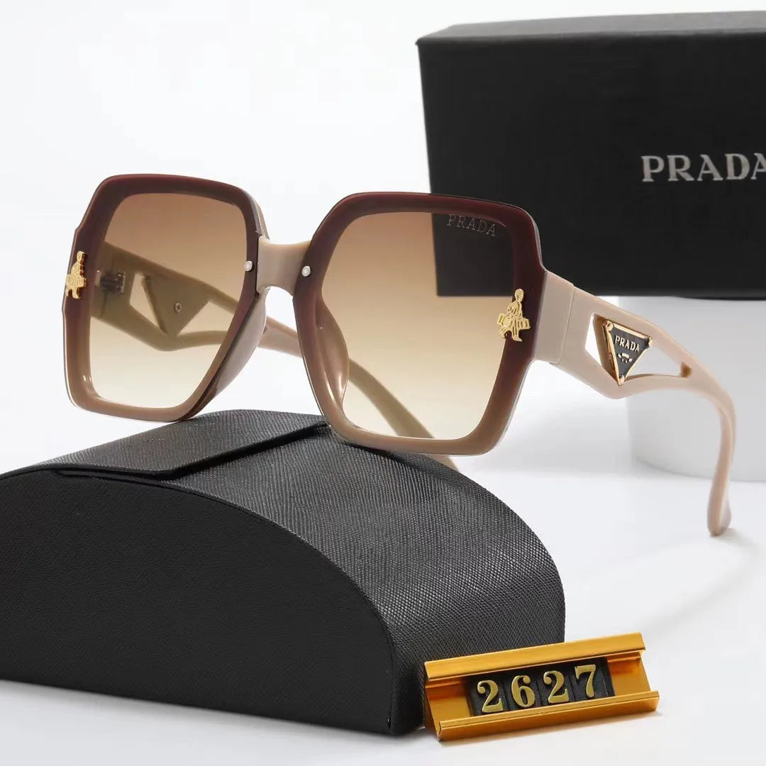 Polarized Triangular Hollow Temple Sunglasses S7387